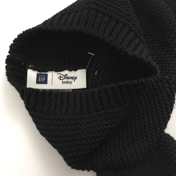 Gap Mickey Mouse ears black knit hat 0 to 6 months - Picture 3 of 4